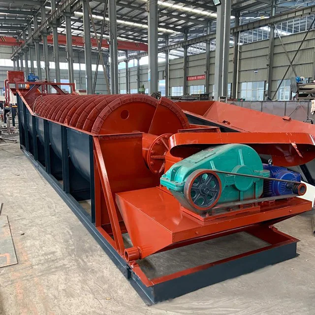 High quality river silica sea sand washing equipment sand classifier spiral screw sand washer machine