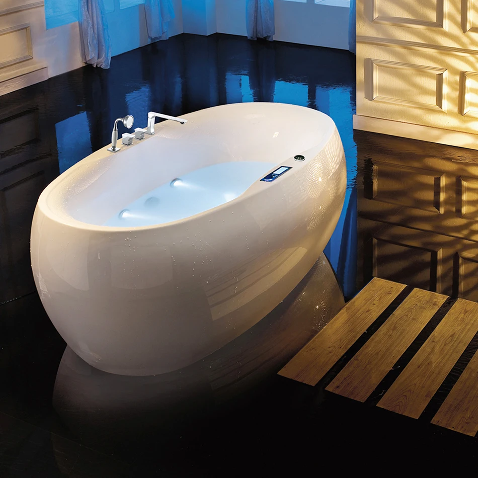 Indoor bathroom hot and cold acrylic sheet freestanding soaking high quality japanese tub modern bath tubs