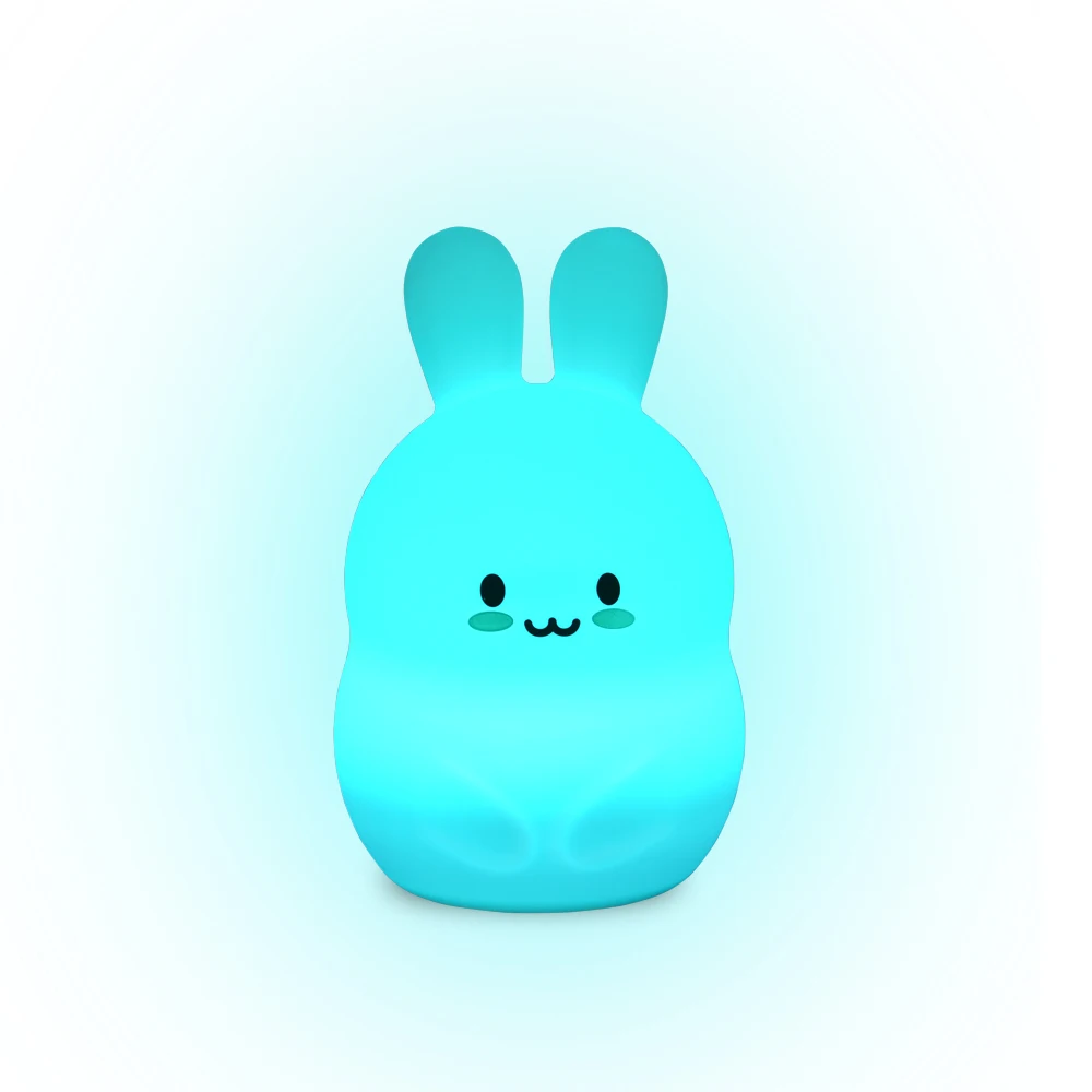 2020 Newly Designed Small Rabbit Deer Animal Mini Baby Kids Led Lamp Silicone Night Light For Kids Baby
