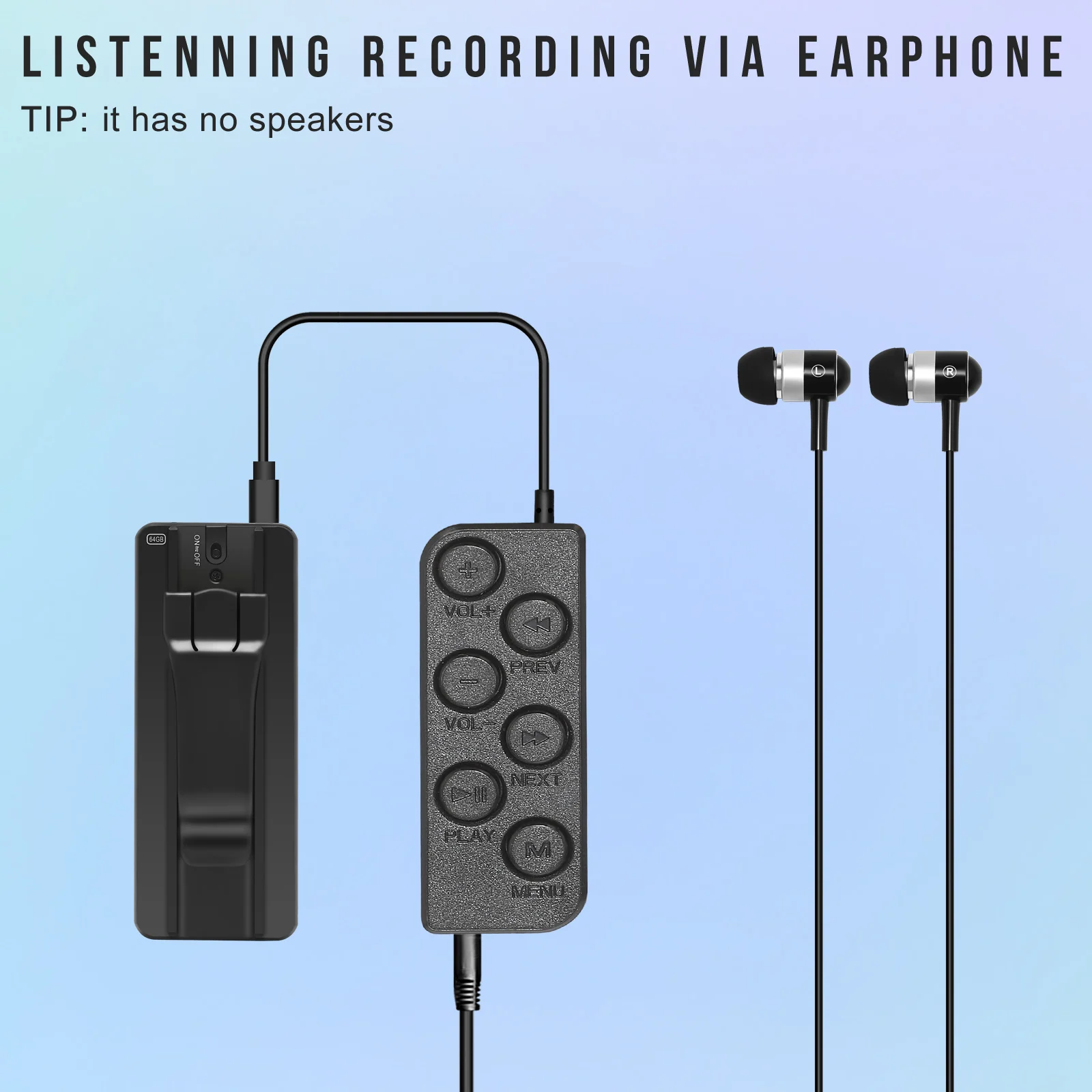 V55 Voice Recorder Pen 1100mAh USB Flash Digital Voice Recorders Super Thin Mini Body 150H Continuous Long Life Dictaphone