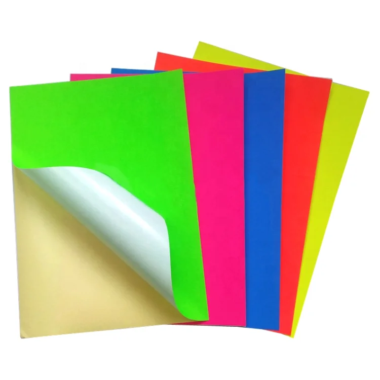 Цвет самоклеющиеся наклейки из бумаги