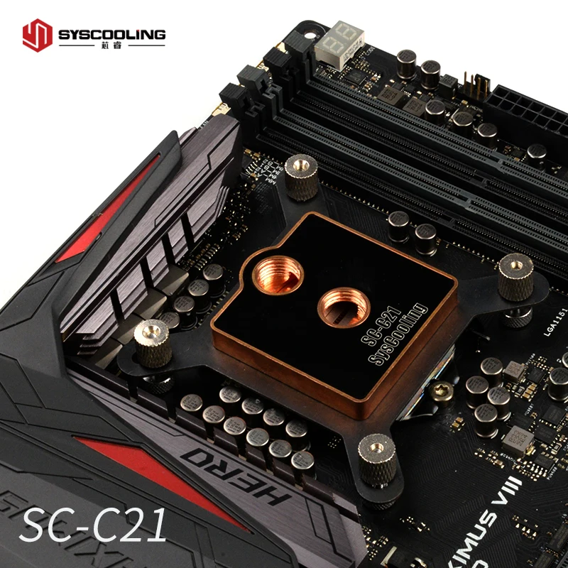 Syscooling Intel CPU Water Cooling Block all metal Micro channel CPU water block for lga 1151 2011 socket