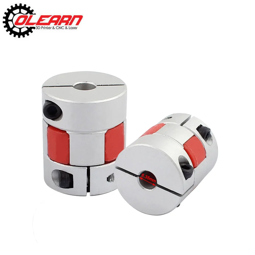 Aluminium Plum Flexible Shaft Coupling Diameter25mm Length30mm 6.35x8mm Motor Connector Flexible Coupler