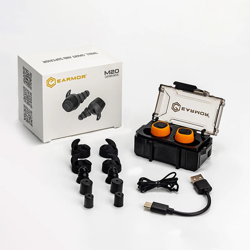 Electronic safety wireless earplugs noise reduction hearing protection earplugs with case