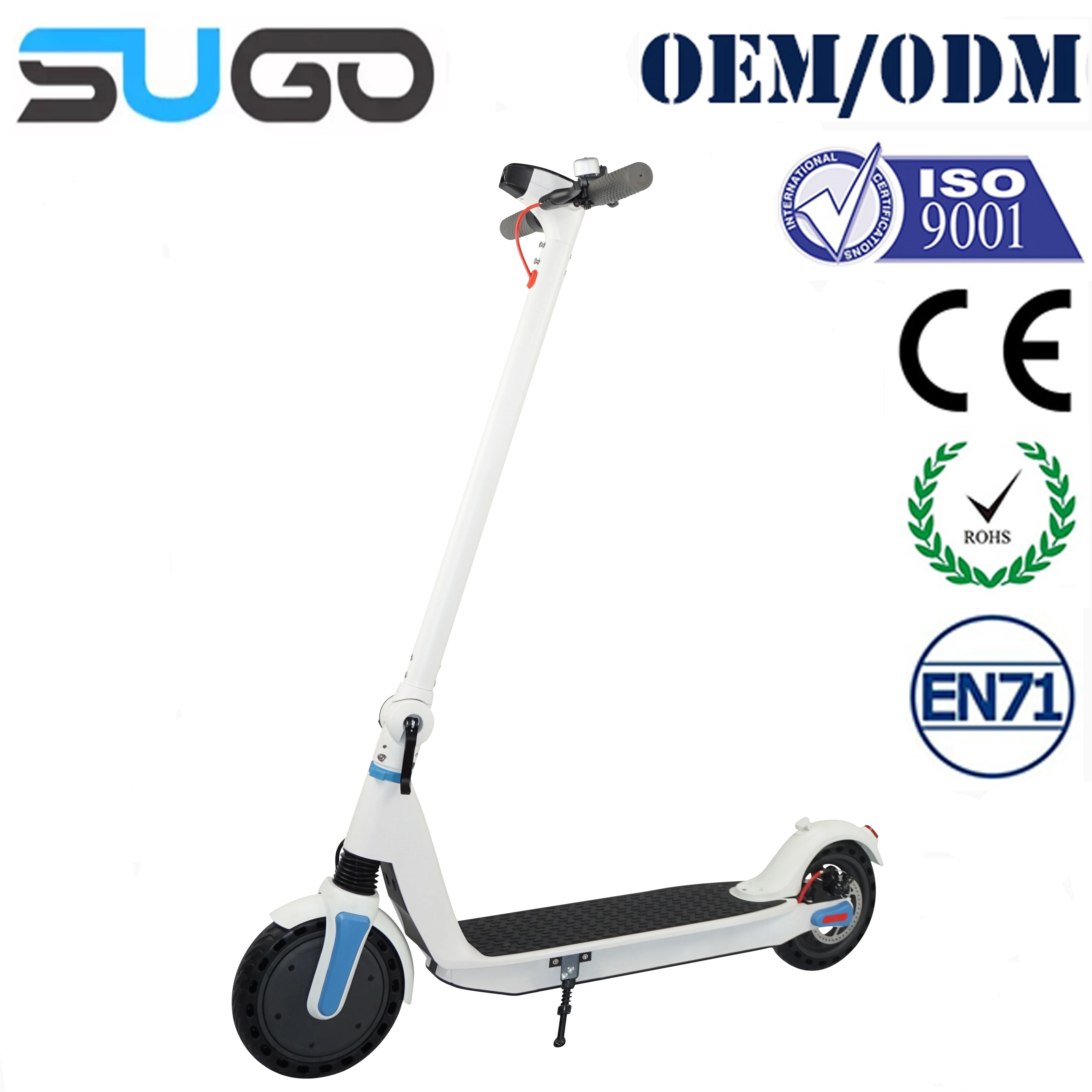 Electric Scooter Motor Electric Scooter 2 Wheels 250w 8.5 Inch Foldable Ce Approved Patinete Electrico