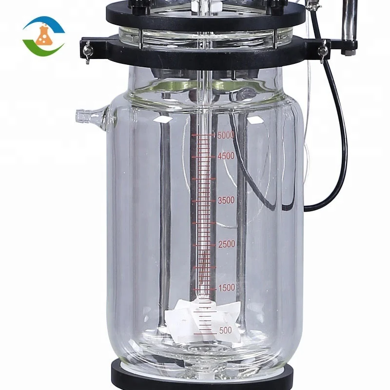 Химический мини 5L высокого давления двойной стеклянный реактор