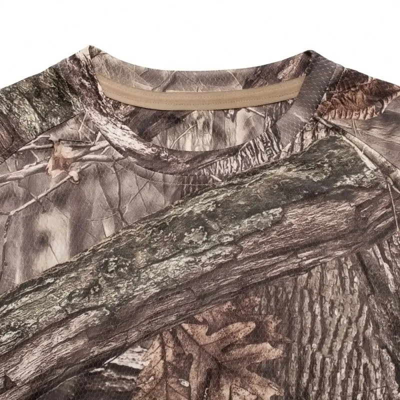 Hot Sale spf 50 men long sleeve hunting camouflage t shirt