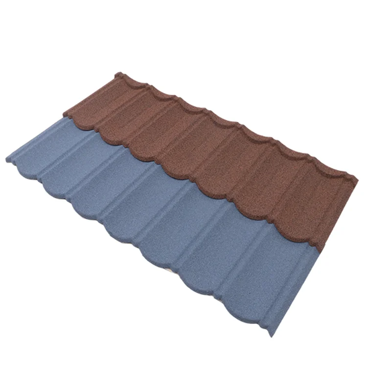  Stone coated steel metal roofing shingle shake