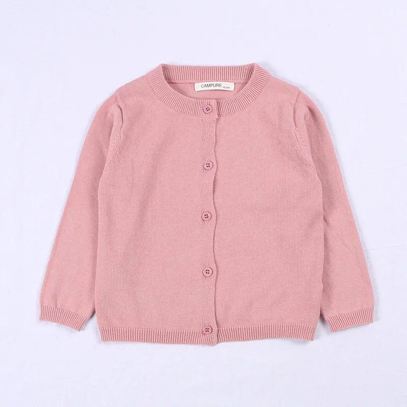 Knit Long Sleeve Cardigan Toddler Baby Girls Cotton Thin Shawl Sweater Jacket Coat Autumn Cardigan Sweaters Outerwear