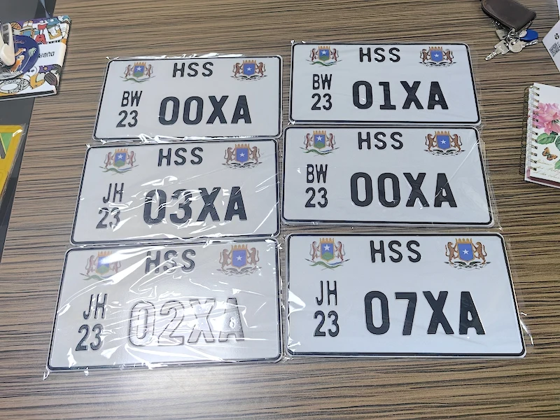 ISO9001 certificate Tractors Number Plate Design Bike Plate motorcycle Number emboss aluminum reflective film car license plate
