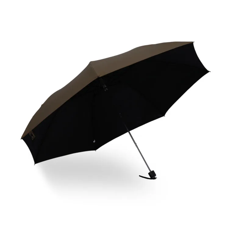 Wholesale Promotional Cheap Custom Logo Print Sun Protection ultra light 180g 3 Folding Umbrella Mini Umbrella