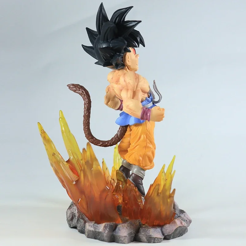 BANDAI 19 см DBZ SHK Kai Ape серии NO.2 светящиеся черные волосы супер четыре Гоку фигурка из ПВХ Взрывная модель аниме орнамент