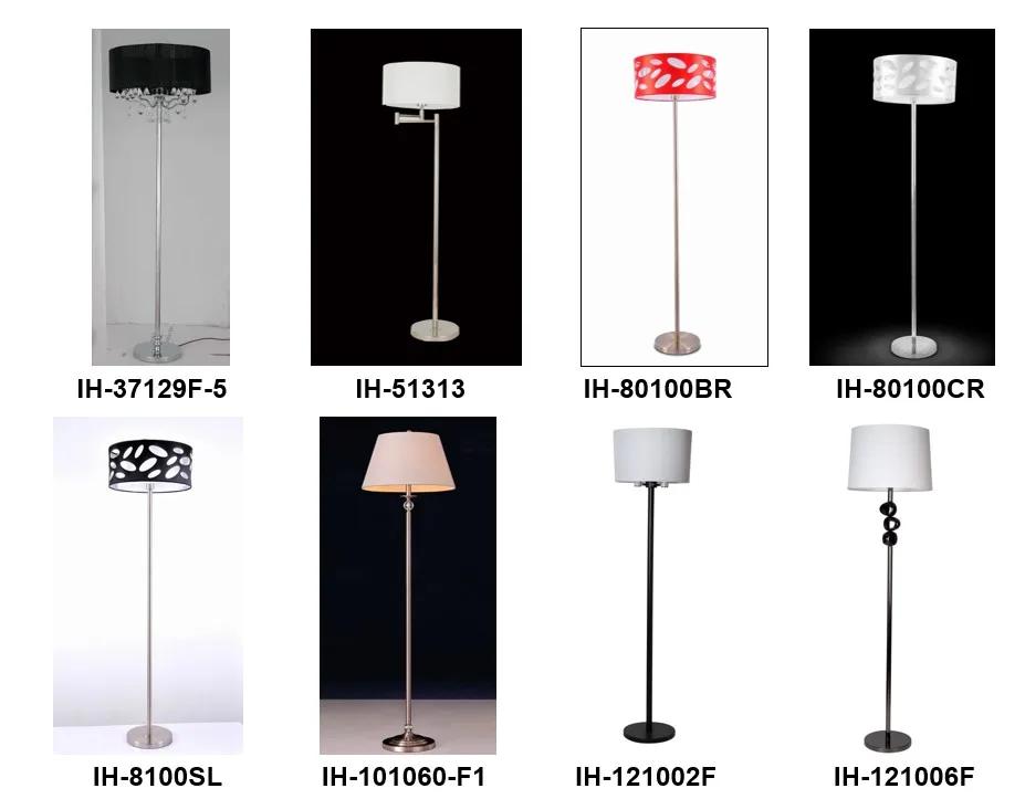 luxury adjustable  crystal floor standing floor lamp