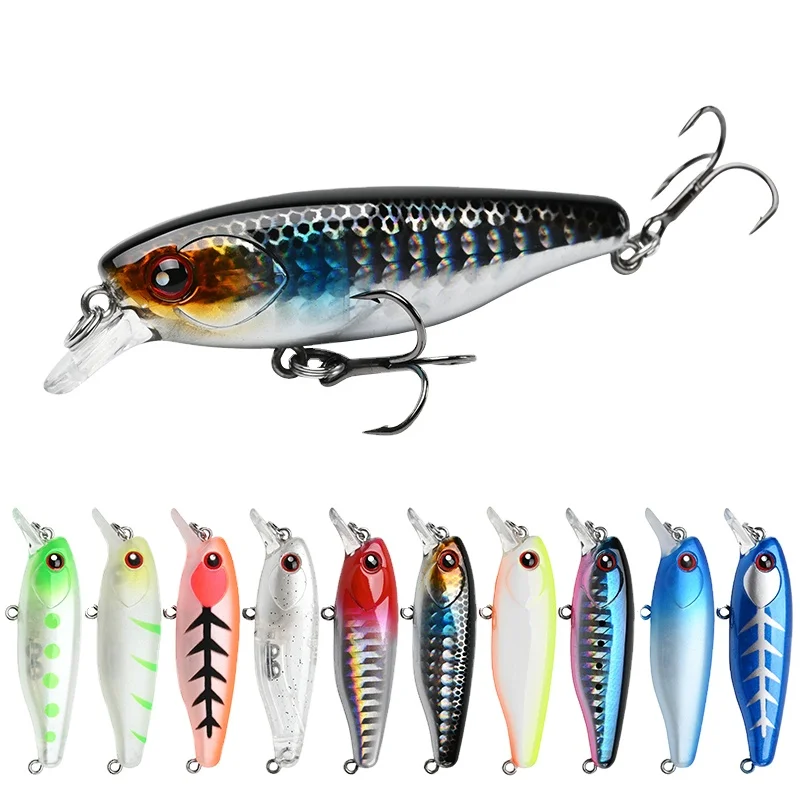 ALLBLUE 58mm 8g Suspending Long Casting Minnow Top Water Fishing Lure