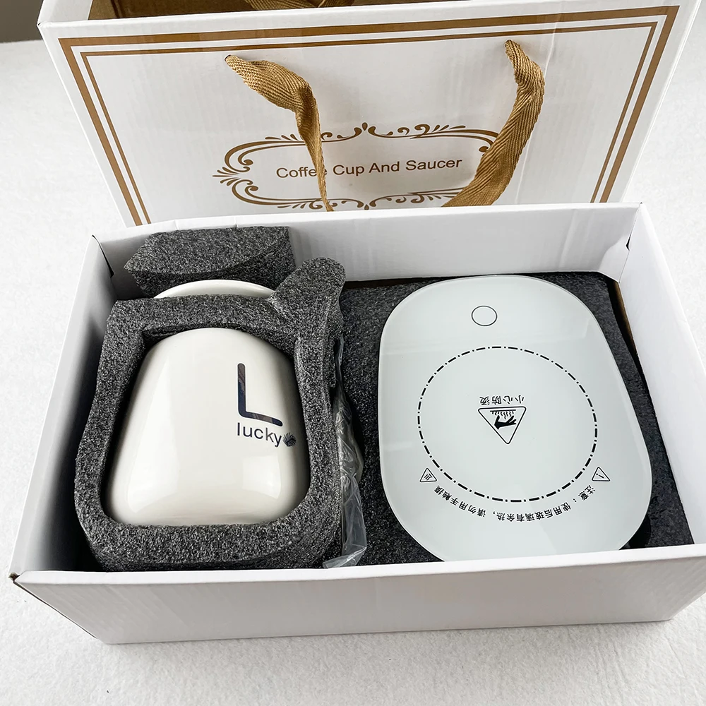 mother day gift 2024 smart water heaters cup warmer 55 degree ceramic mug with thermostat wedding souvenirs for guests