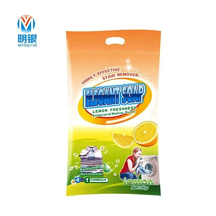 Professional Wholesale powder detergent Low Foaming Laundry powder Yellow Bag washing Soap powder