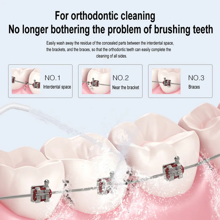 Portable Procare Oral Irrigator Dental Cordless Rechargeable Electric Tooth Water Jet Flosser