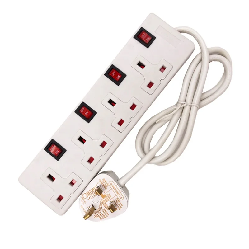 4 выхода удлинительная розетка UK Power Strip