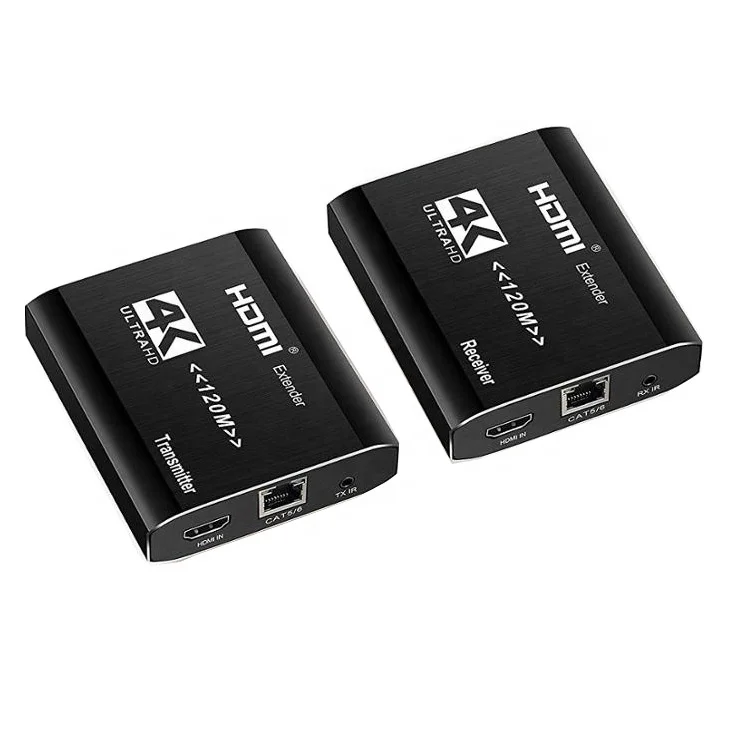 
Hd 1080p 4K extender HDMI Extender 396ft 120m over single cat5 cat6 hdmi usb extender 