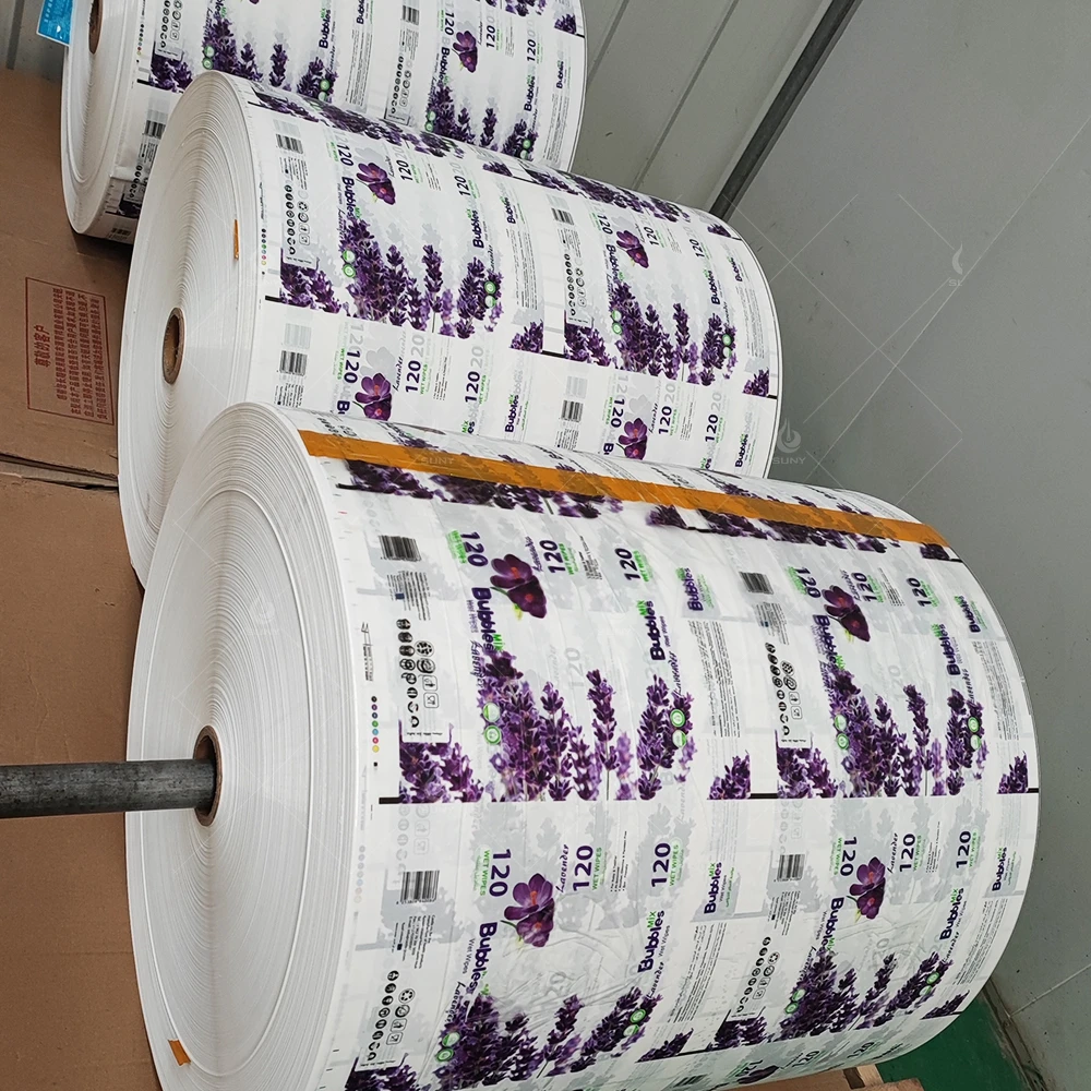 Composite Roll Film and Plastic Film for Wet Wipes Packing Material Use