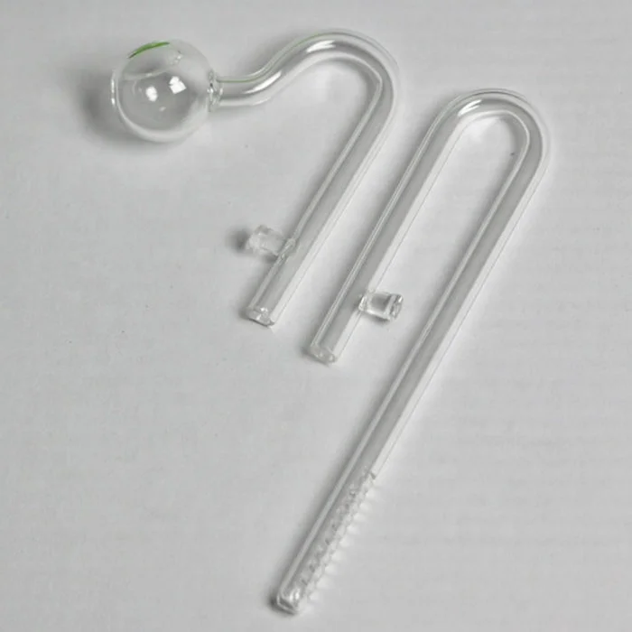 Customized Aquarium Plant 10mm Glass Lily Outlet Pipes for nano tank canister filter