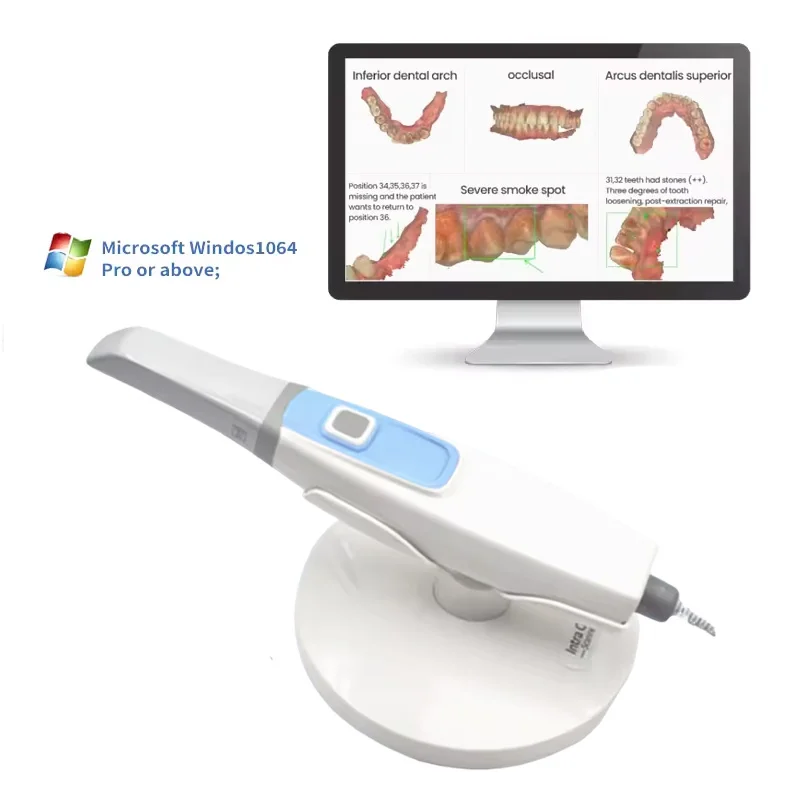 Oral Intraoral 3D Scanner PC Cart Fast Dental Intraoral Scanner  For Implant/Orthodontics/Restoration AI Scanning