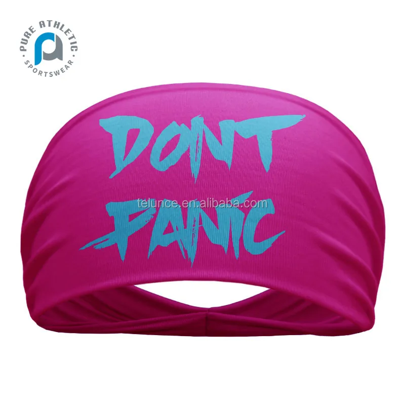 PURE Custom logo quick dry  sublimation printing custom design menhot selling sports cotton headband