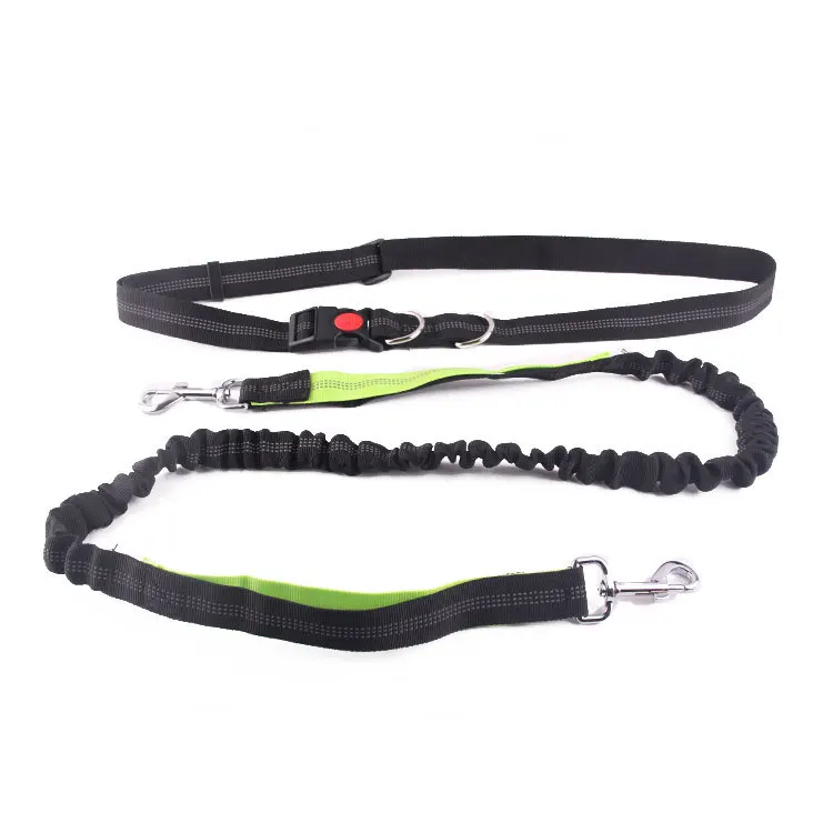 Customized New INS Hot Selling Elastic Bungee Traction Training Pet Lead Leash Pet Waist Belt Leash Dog Leash Running