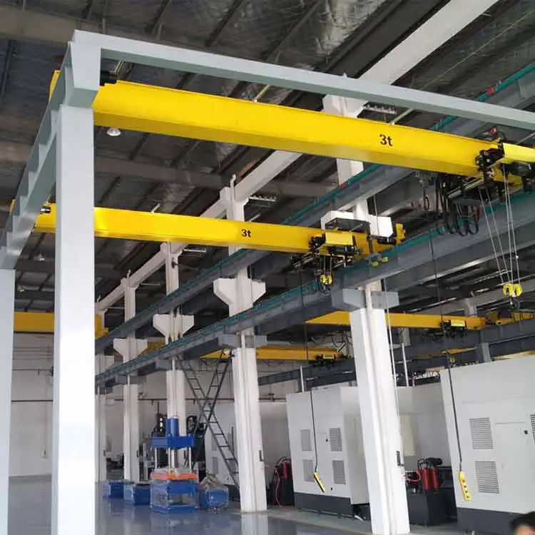 
low headroom european type 10 ton bridge overhead crane 