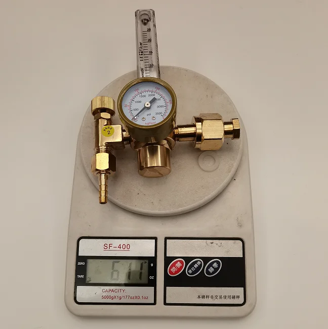 CO2  Regulator Full Copper Flowmeter Mig Welding Gas Regulator Valves for Mig Tig Welder