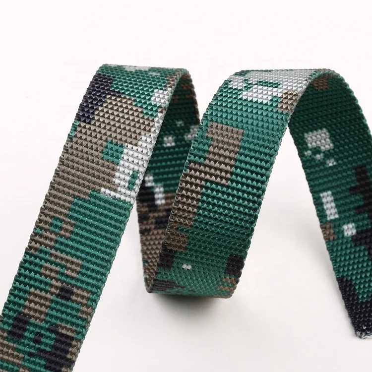 Tactical webbing Camouflage webbing strap band with Anti-Infrared for belts backpack camping tents and helmet etc.