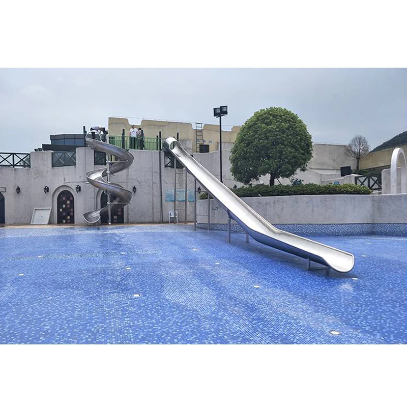 Outside and indoor Large spiral slide Kids Outdoor Tube Slides Adults Outdoors Stainless Steel Slide