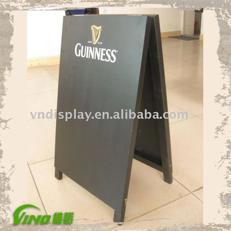 chalk board,wooden Advertising board with stand,a frame sandwich board