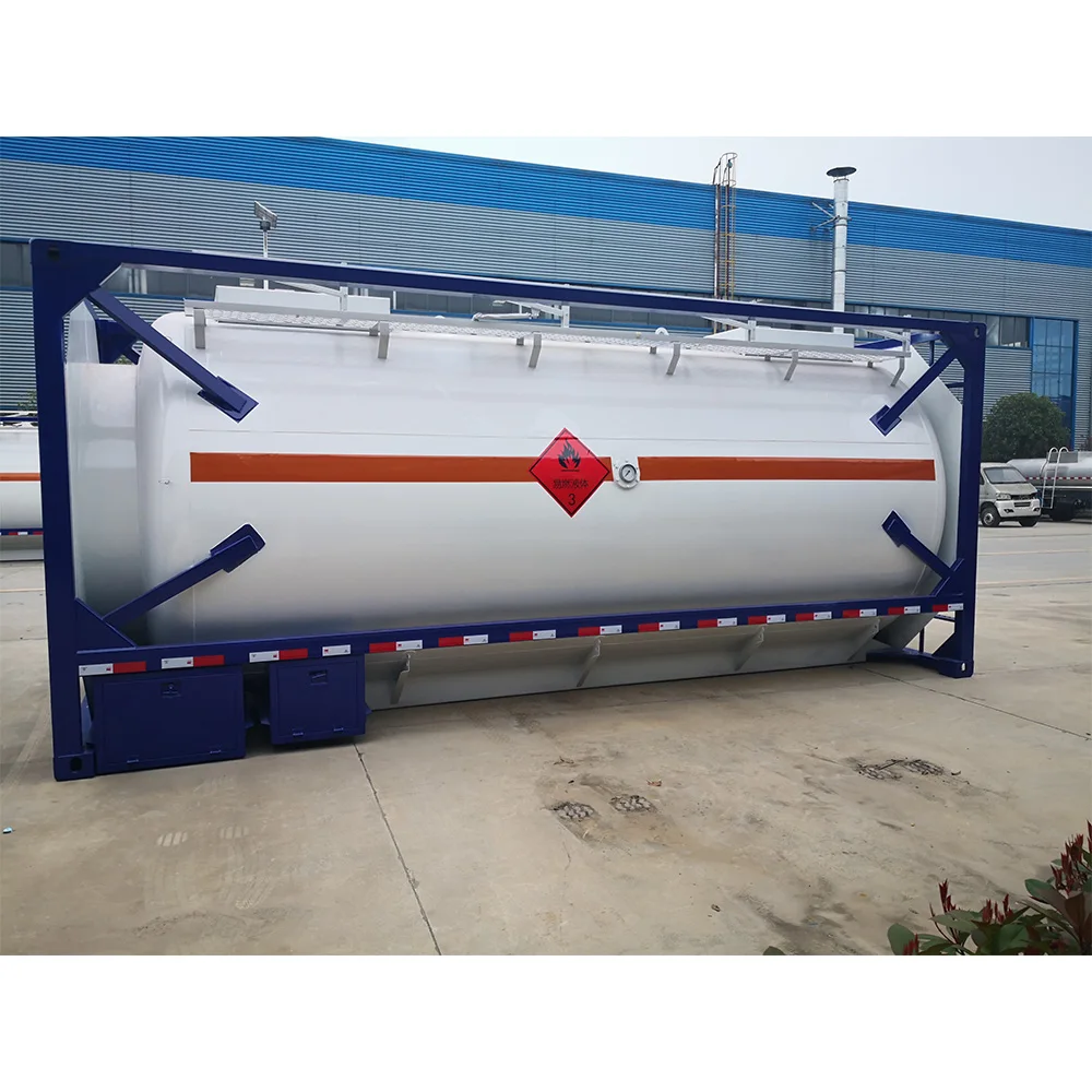 Высокое качество ISO 20ft 25CBM однослойный контейнер для хранения дизельного топлива и бензина из углеродистой стали