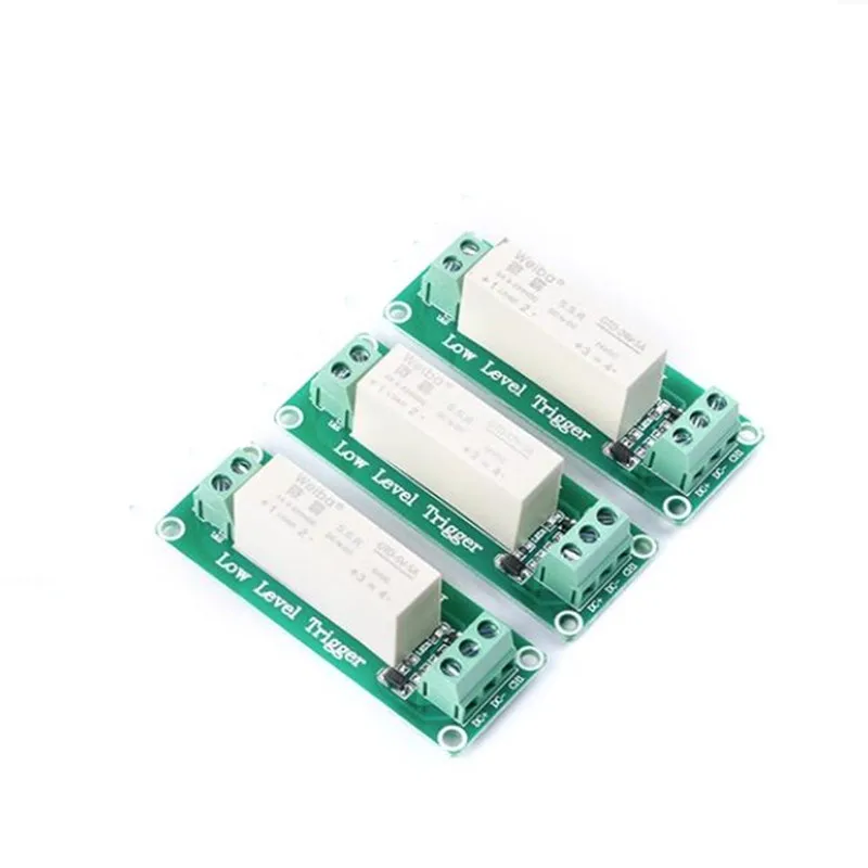 1 Channel 2 Channel 5V 12V 24V DC Control Single Phase Device Low Level Trigger Solid State Relay Module Relay 12V