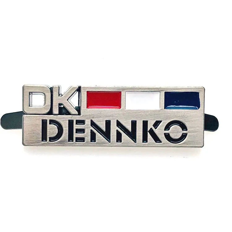 New Custom Bag Parts Concave Durable Color Paint Metal Name Tag Plate for Handbags