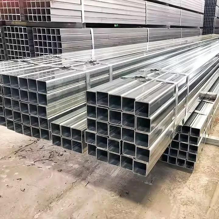 Factory 2x2 Galvanized Hollow Section 14 gauge tubing tubular iron Square Steel Pipes for Shelter Structure
