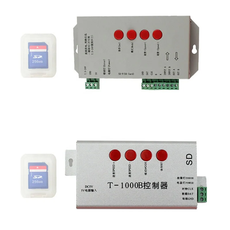 Wholesale DC5V-24V T1000/T8000 Pixel LED Controller SPI Signal Output Pixel Controller For UCS1903 WS2811 WS2812B WS2813