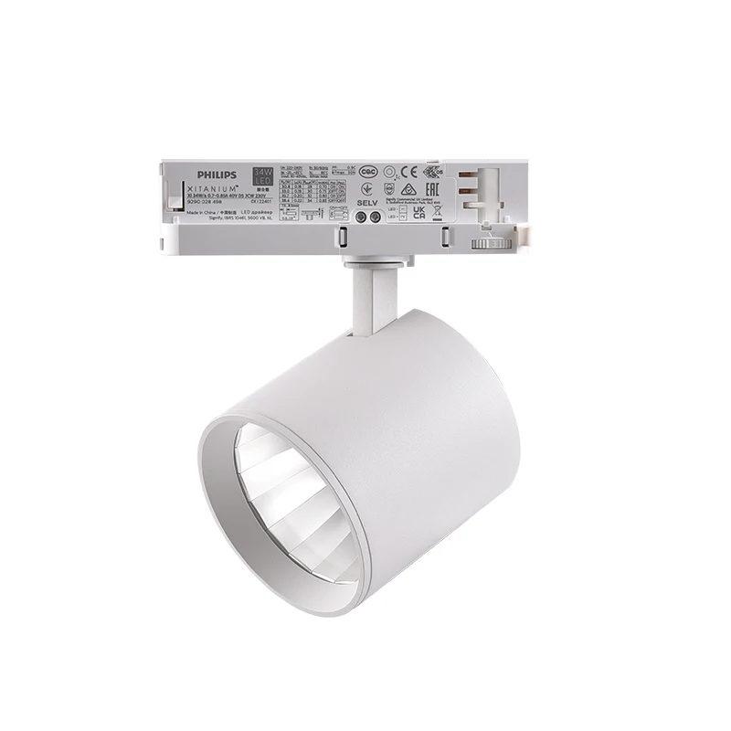 Curved Track light 160lm/W 30W Spot rail lighting 3 phase Tracklight From Opte lighting