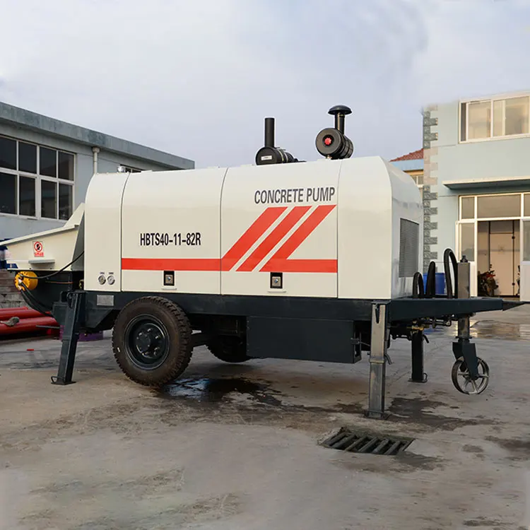 Прямая Продажа с фабрики 60M3/H портативный Трейлер бетонный насос