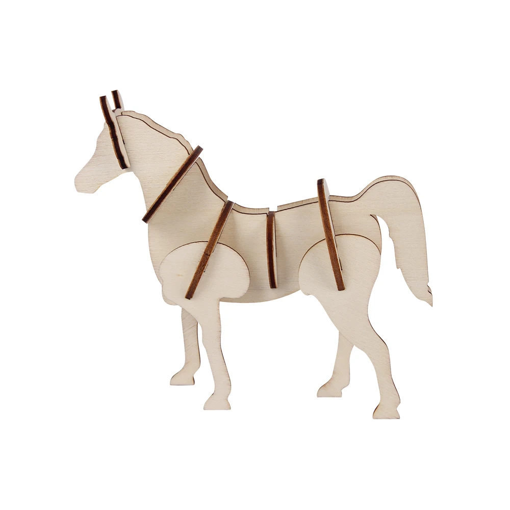 
Simple educational animal wooden puzzle toys for child 