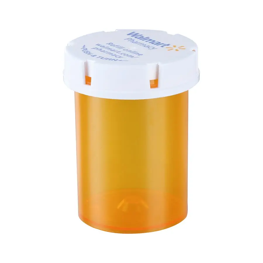 8DR 13DR 16DR 20DR 30DR 40DR 60DR Medical Amber  Empty Plastic Script Vials with Reversible Screw Cap