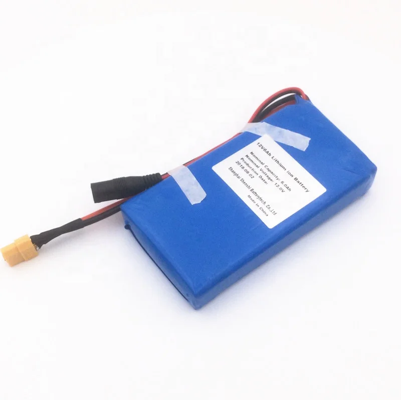 High energy density fast charge 12v 6800ah Japan 18650 cylindrical cell lithium battery pack with 2a dc charger