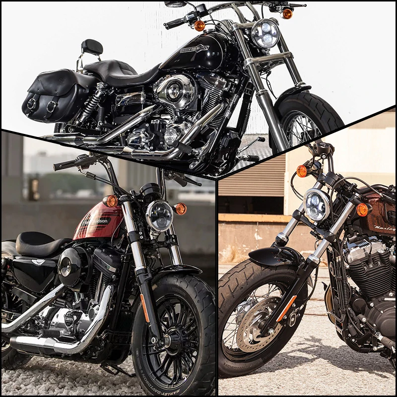 ACTEAM super bright 10-30V CE ROHS 5.75 inch hot sale double j led headlight kits for cars is dim