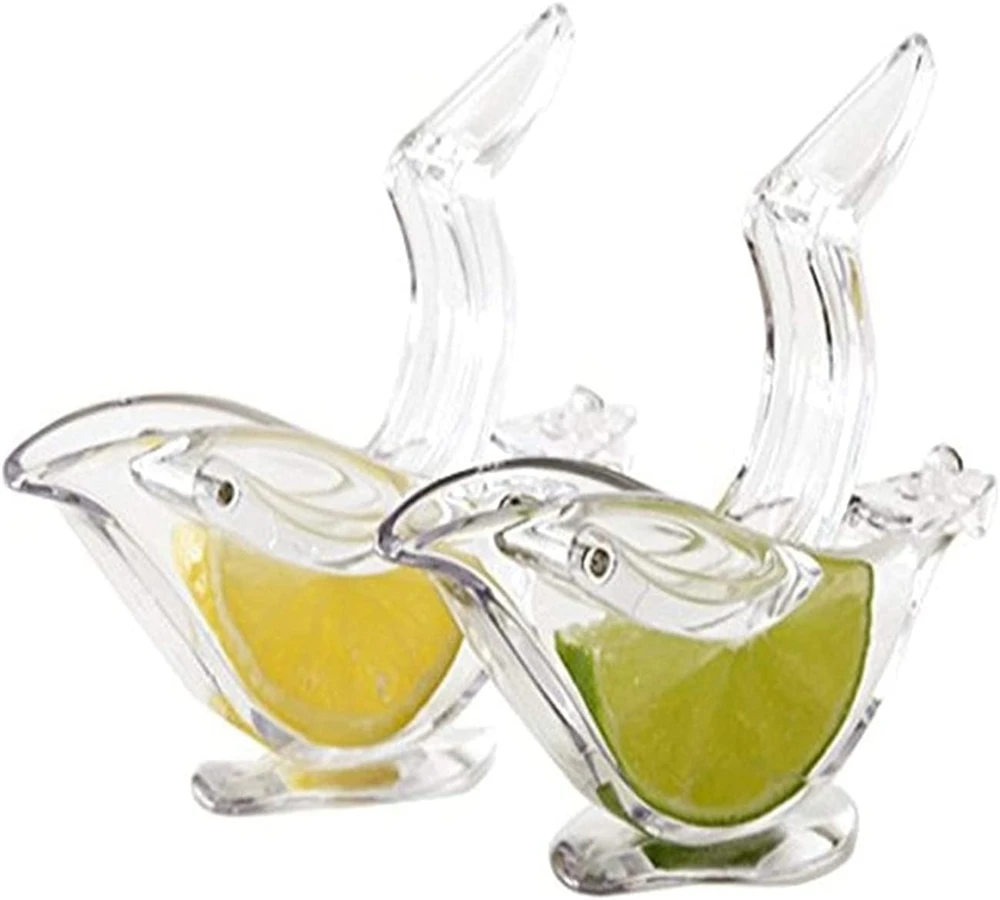 Portable Transparent Acrylic Manual Fruit Lemon Juicer Hand Lemon Squeezer Bird