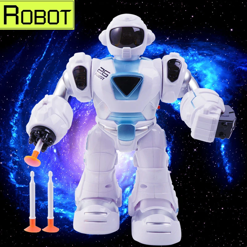 Customizable Hot sale battery operated space moving robot with light and music robot toys for kids