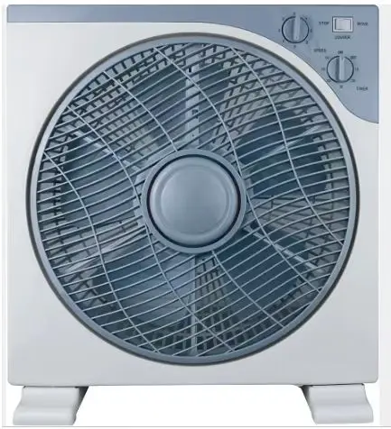 HOT SALE 10 inch 12 inch box fan with different colors box fan tilting switch nice cheap fan for home