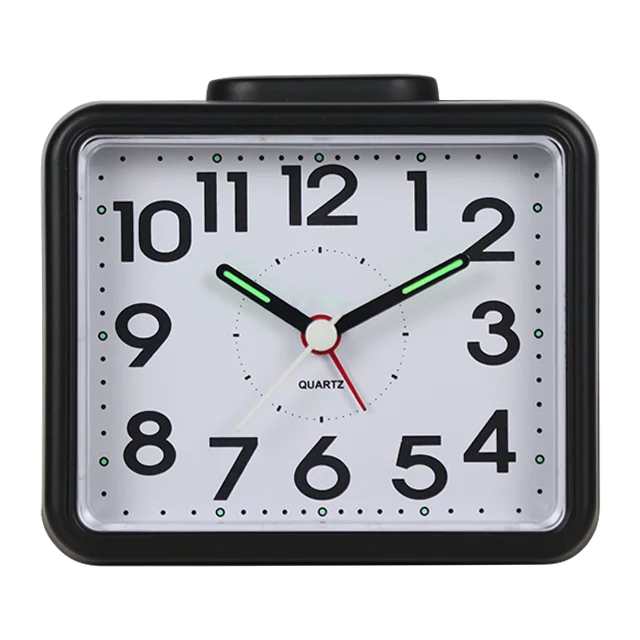 iMSH BM10801 Quartz analog alarm clocks table bedside alarm clock wecker despertador desktop custom analogue square alarm clocks