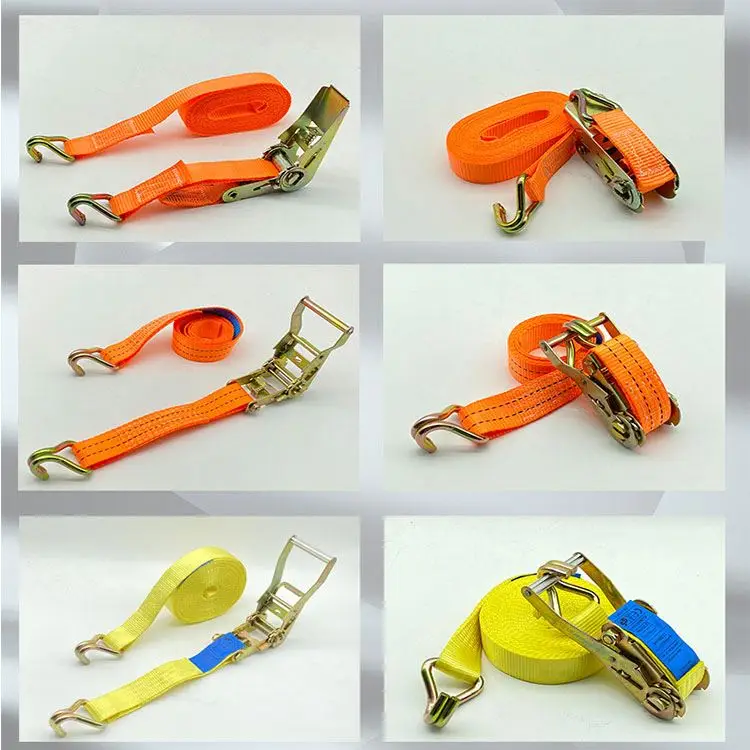 25mm 38mm 50mm 800-1000KG deformability rachet tie down for cargo lashing belt endless straps and with hook