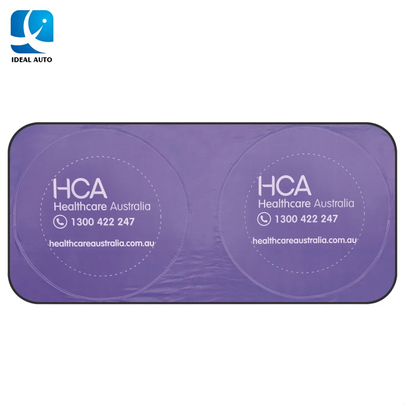 Tyvek material double circle car sunshade high quality car sunshade